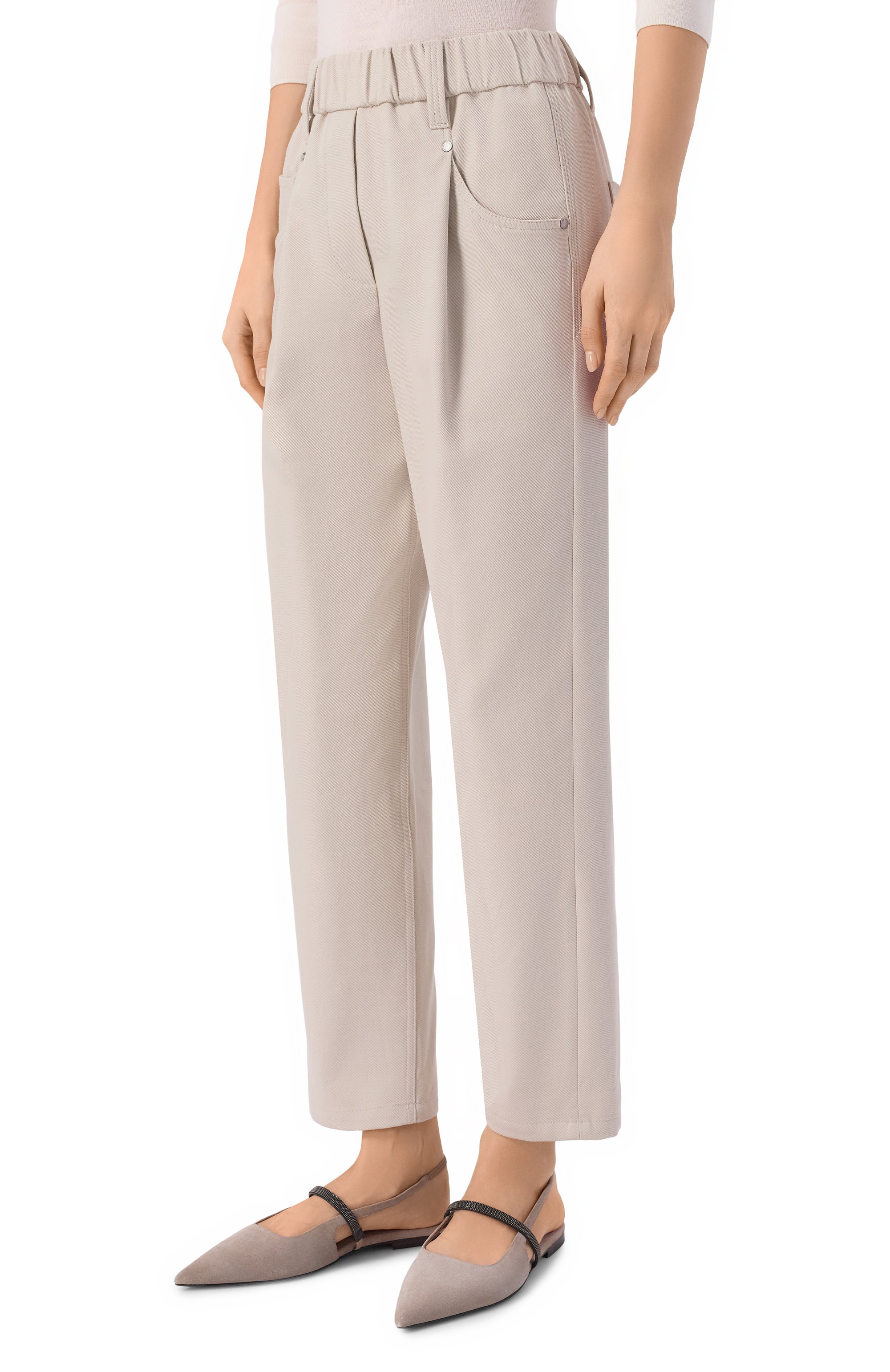 Хлопковые брюки BRUNELLO CUCINELLI, арт. MA126P8417, фото 3