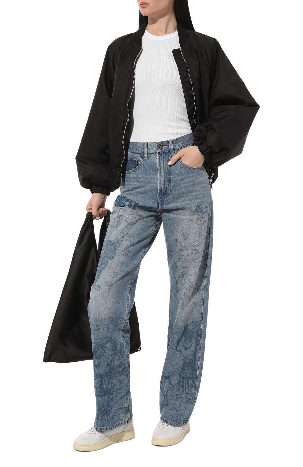Джинсы DOMREBEL синего цвета по цене 49950 руб., арт. H0MEW0RK JEANS/B00TCUT JEANS (26-36), фото 2 Джинсы DOMREBEL, арт. H0MEW0RK JEANS/B00TCUT JEANS (26-36), фото 2