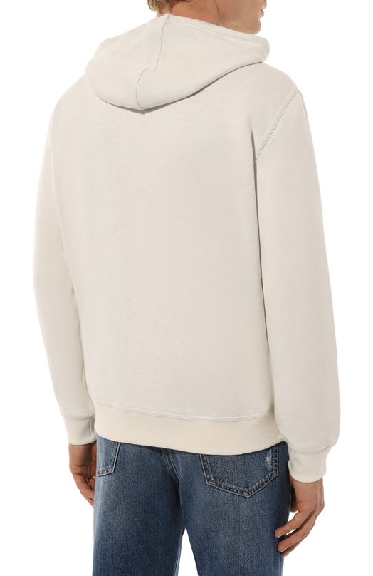 Толстовка из кашемира и хлопка Brunello Cucinelli MM8329069G Белый  MM8329069G Фото 4