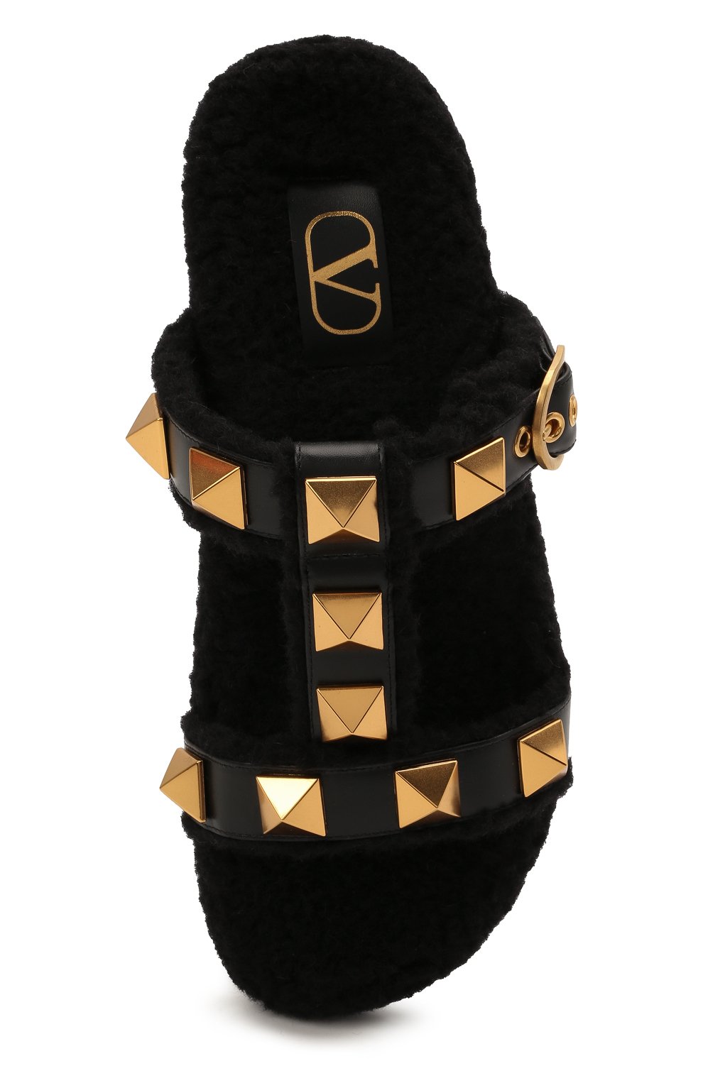 Кожаные шлепанцы roman stud VALENTINO, арт. WW2S0CT4/ZLM, фото 6