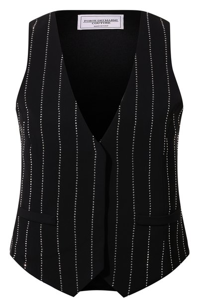 Женский жилет с отделкой стразами FORTE DEI MARMI COUTURE, арт. 24WF3437