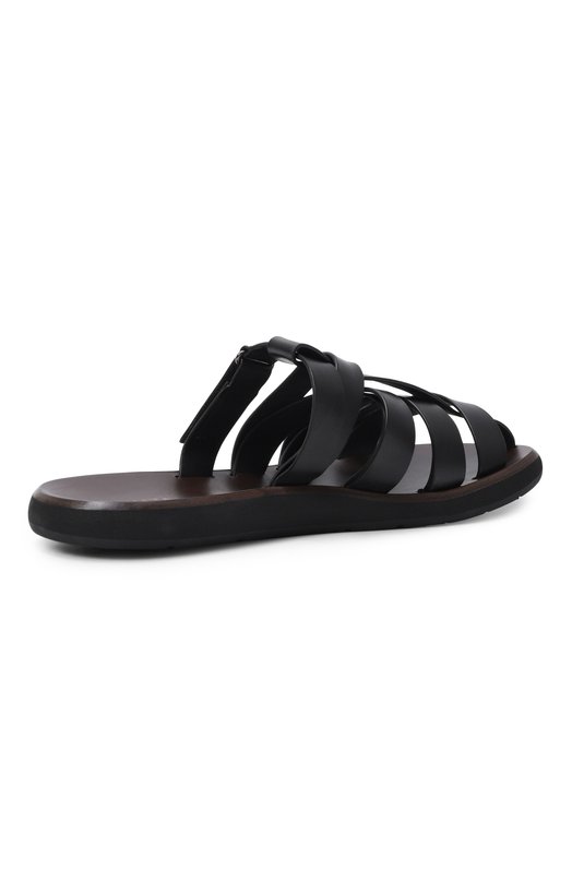 Кожаные шлепанцы Premiata 32285/LISCI0 Чёрный  32285/LISCI0 Фото 4