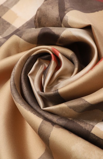 Шелковый шарф BURBERRY бежевого цвета по цене 76250 руб., арт. 8120311, фото 3 Шелковый шарф BURBERRY, арт. 8120311, фото 3