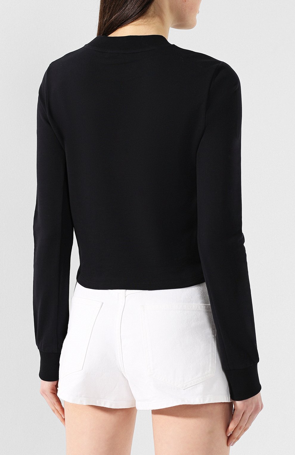 Хлопковый пуловер BALMAIN черного цвета по цене 54000 руб., арт. RF13710/M064, фото 4 Хлопковый пуловер BALMAIN, арт. RF13710/M064, фото 4