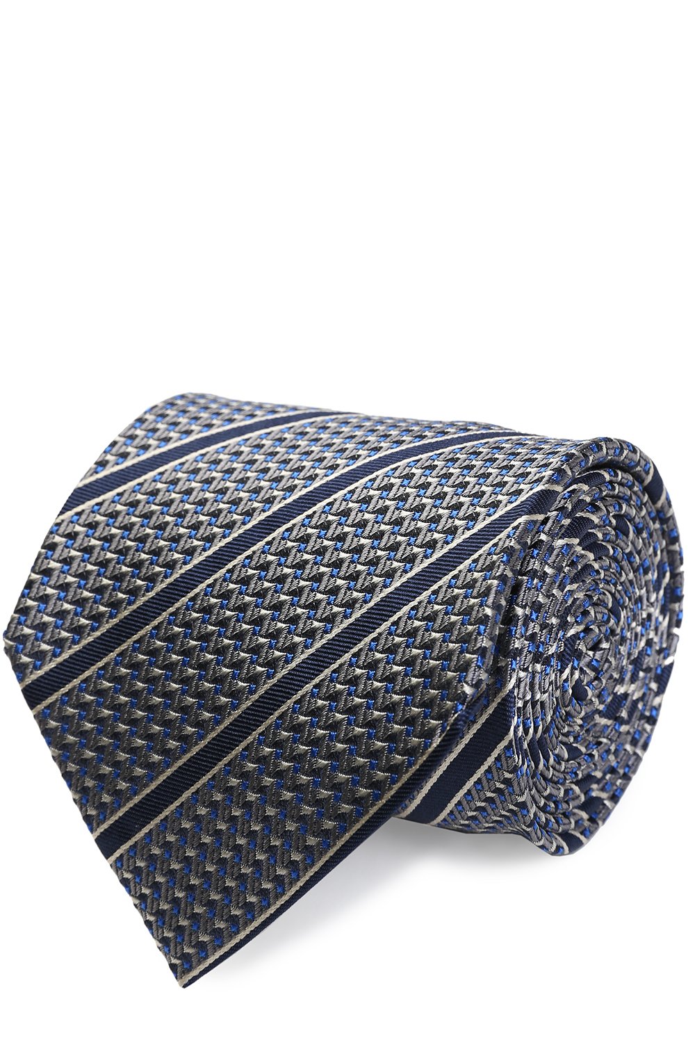 Шелковый галстук с узором ZEGNA, арт. Z2W08/1XW, фото 1