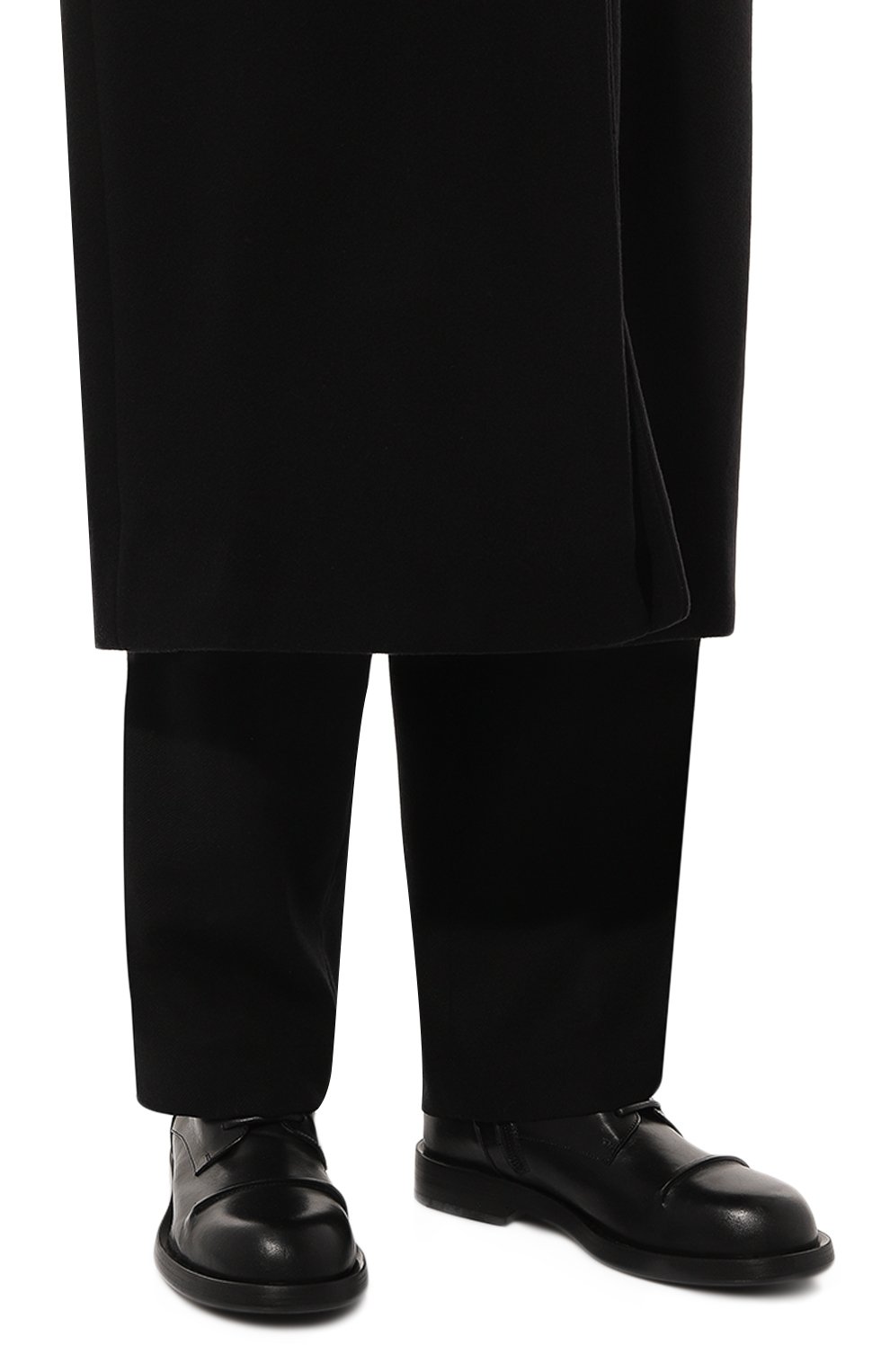 Кожаные ботинки gillian pintuck ANN DEMEULEMEESTER, арт. 2402-M-C15-LT049-099, фото 3