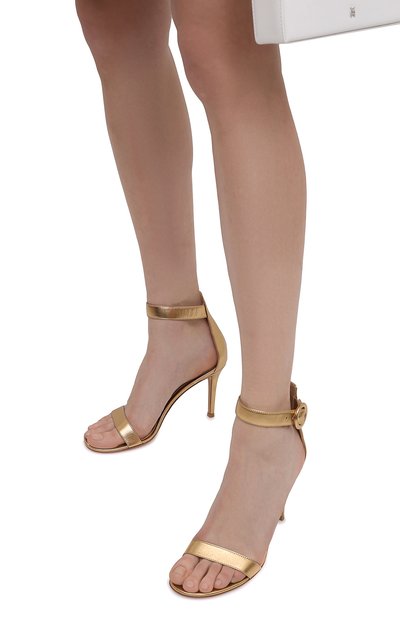 Кожаные босоножки portofino 85 GIANVITO ROSSI, арт. G60953.85RIC.NPSMEK0, фото 3