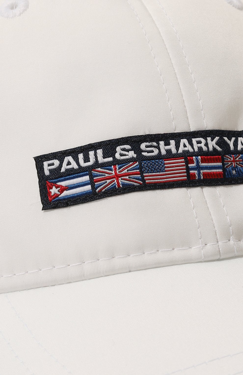 Бейсболка PAUL&SHARK белого цвета по цене 11100 руб., арт. C0P7101, фото 4 Бейсболка PAUL&SHARK, арт. C0P7101, фото 4