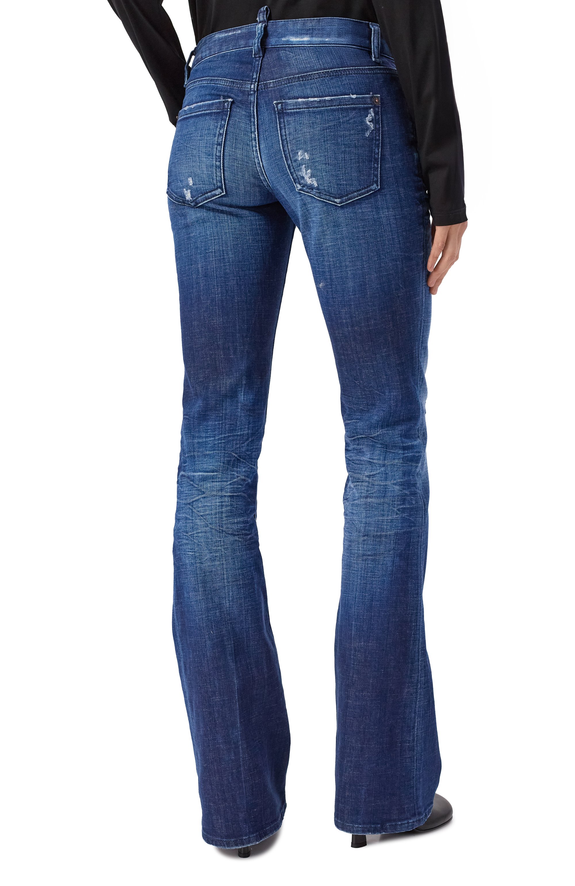 Джинсы medium waist flare DSQUARED2, арт. S75LB1077/D30010, фото 4