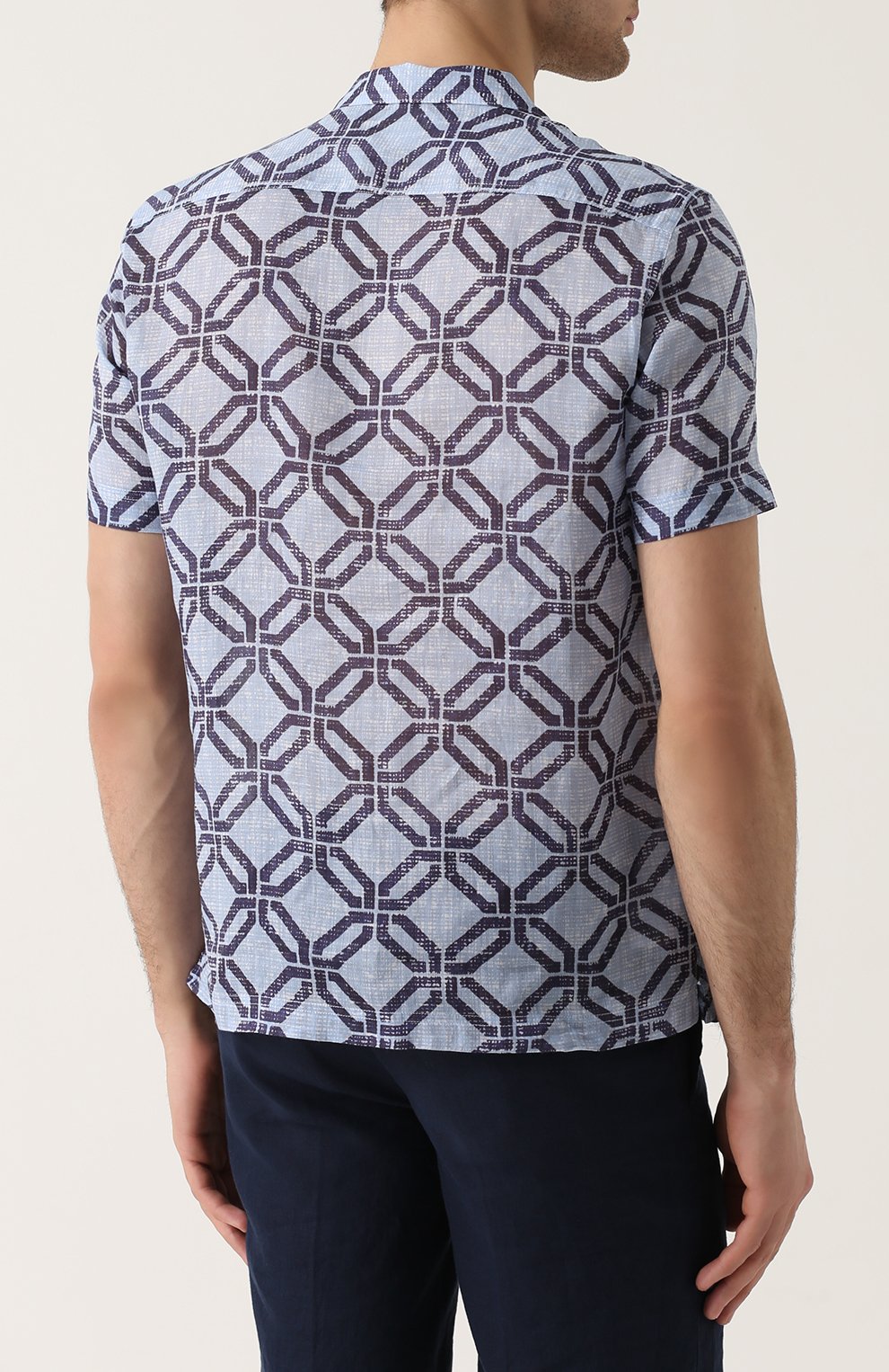 Рубашка с короткими рукавами и отложным воротником GIORGIO ARMANI, арт. VSC5VT/VS53C, фото 4