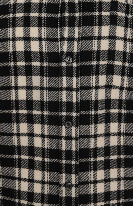 Шерстяная рубашка Dolce & Gabbana G5JZ9T/FQMIC Чёрно-белый  G5JZ9T/FQMIC Фото 6