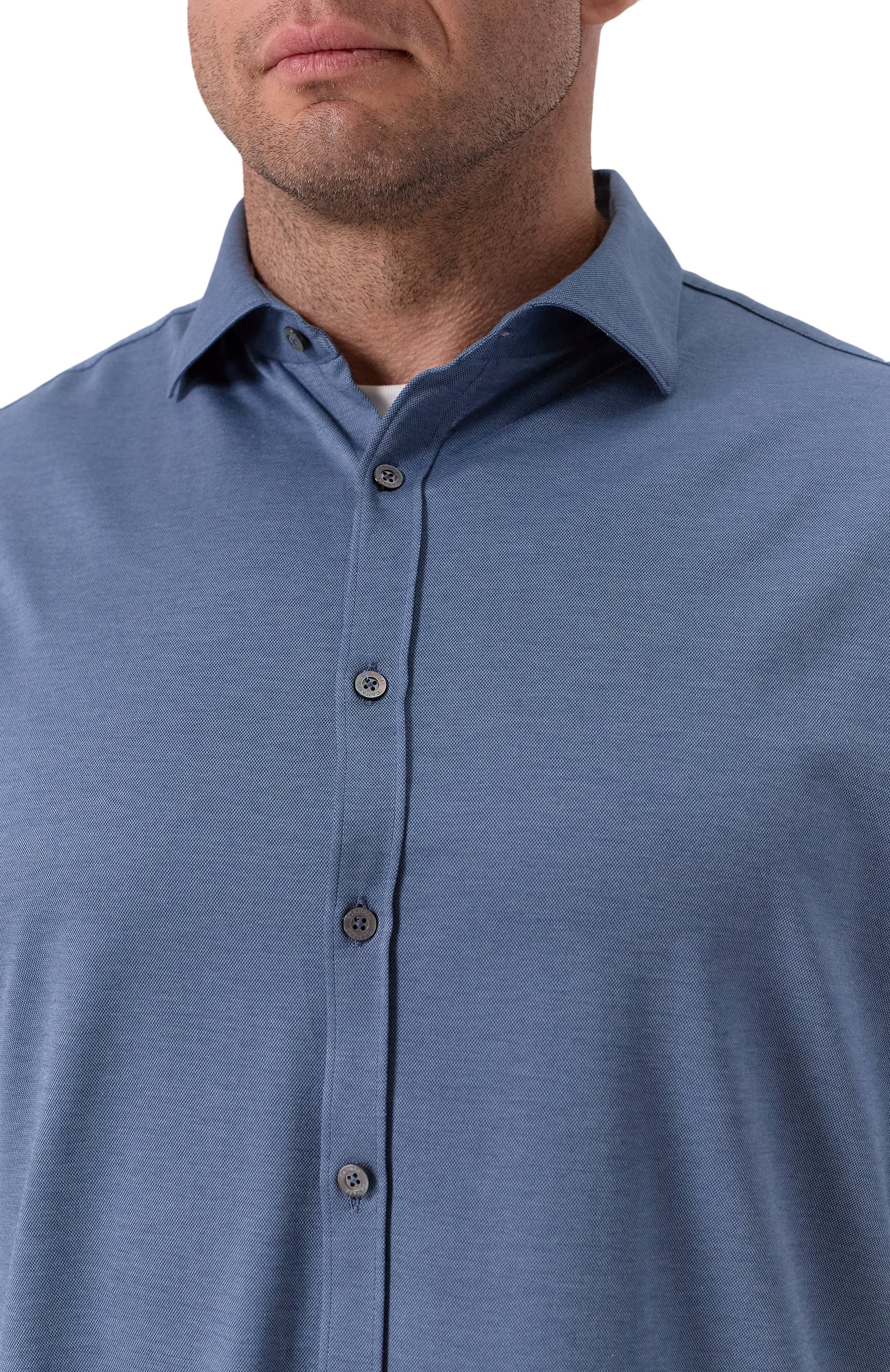 Рубашка из хлопка и лиоцелла CANALI, арт. CSL70B1B/GN03485, фото 5