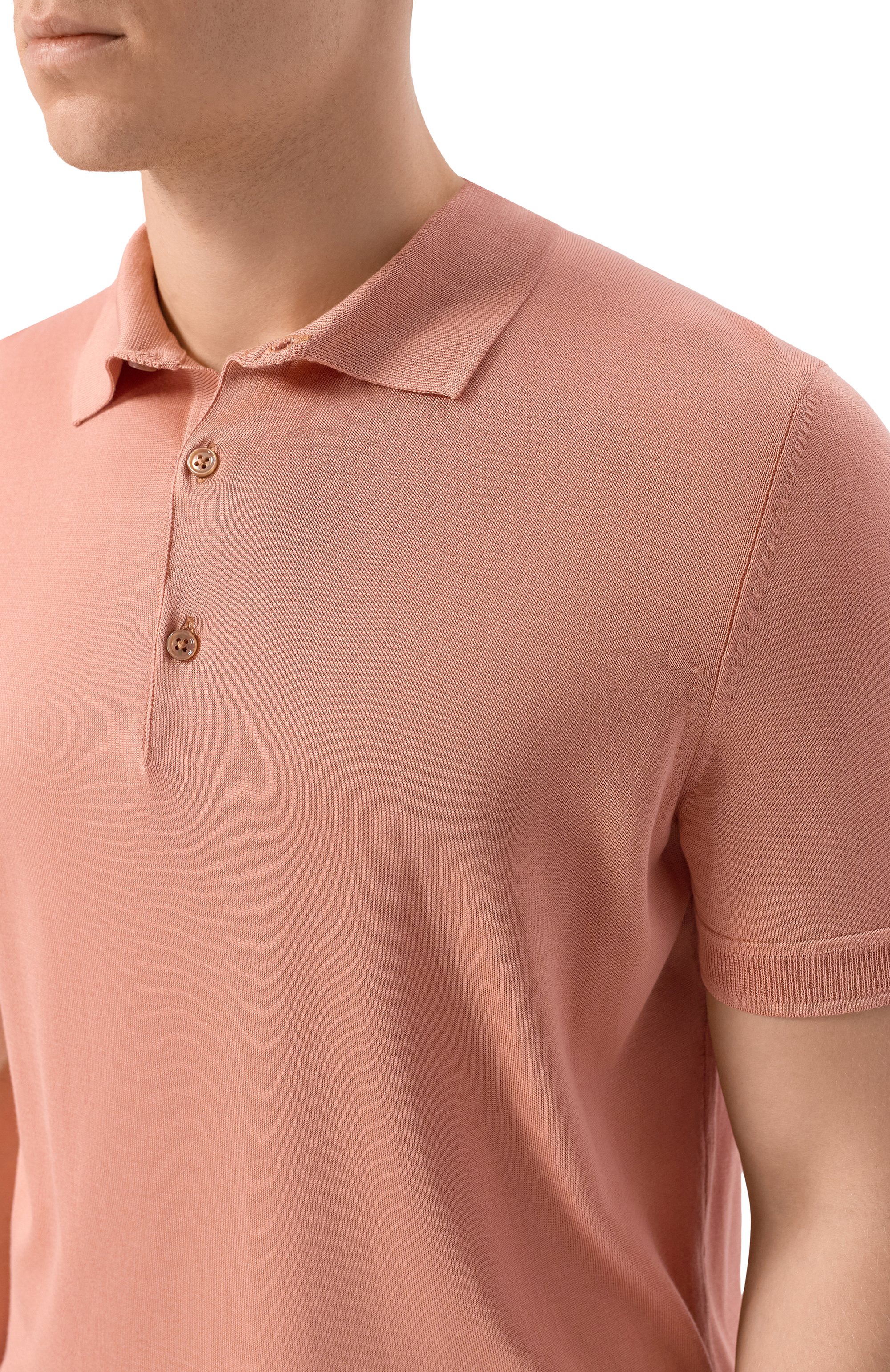 Шелковое поло BOSS CAMEL, арт. 50560503, фото 5