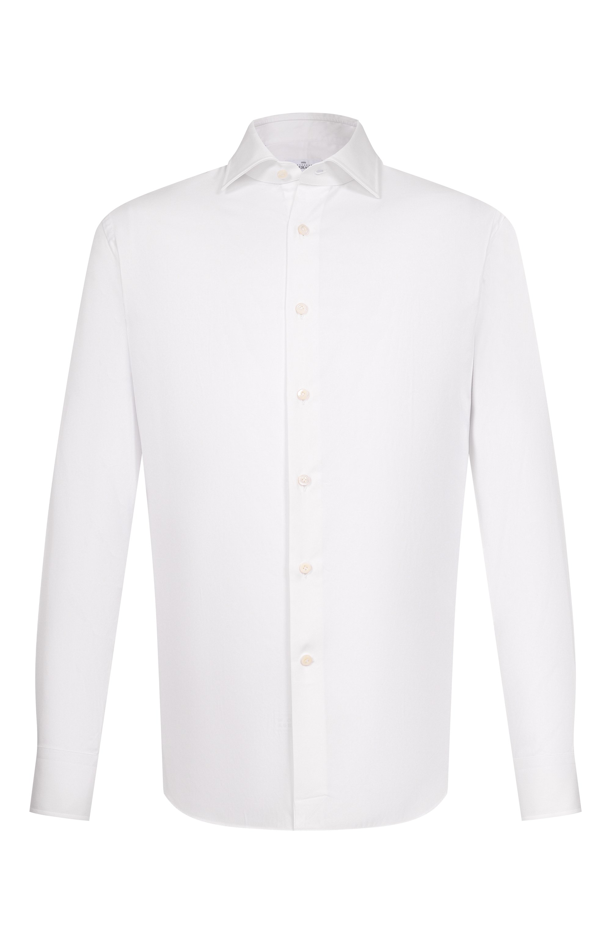 Хлопковая сорочка ALESSANDRO GHERARDI белого цвета по цене 31100 руб., арт. BR1M-2G-7T/1X62, фото 1 Хлопковая сорочка ALESSANDRO GHERARDI, арт. BR1M-2G-7T/1X62, фото 1