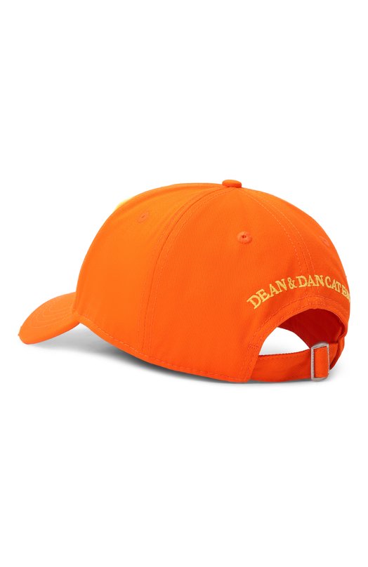 Хлопковая бейсболка Dsquared2 BCM0874/05C00001 Оранжевый  BCM0874/05C00001 Фото 3