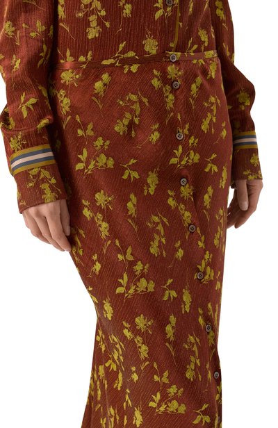 Юбка DRIES VAN NOTEN коричневого цвета по цене 116000 руб., арт. 010812/4261, фото 5 Юбка DRIES VAN NOTEN, арт. 010812/4261, фото 5