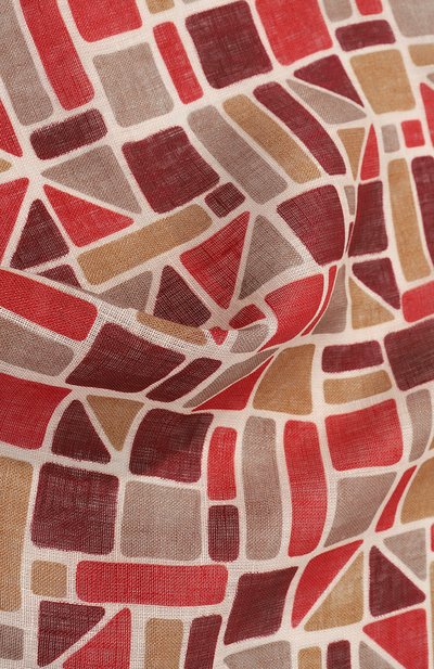 Льняной платок ALTEA красного цвета по цене 5645 руб., арт. 2358436, фото 2 Льняной платок ALTEA, арт. 2358436, фото 2