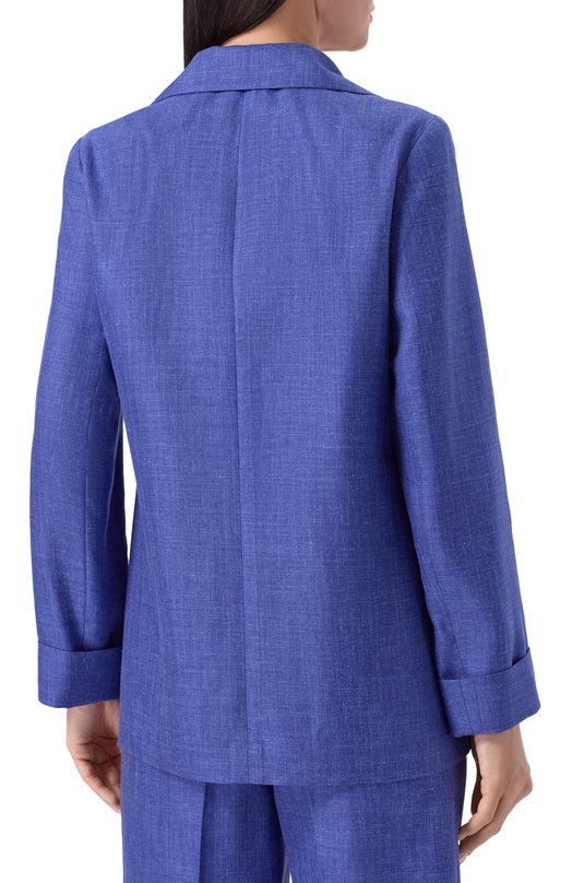 Жакет из шерсти и шелка Kiton D51529K0941E01 Синий  D51529K0941E01 Фото 4