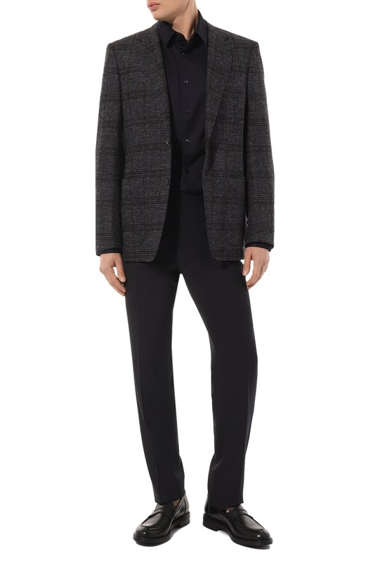 Хлопковая рубашка Giorgio Armani 8WGCCZ97/JZ070 Синий  8WGCCZ97/JZ070 Фото 2