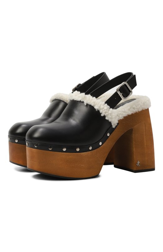 Кожаные туфли Alida Platform 135 Jimmy Choo ALIDA/PF 135/EWD Чёрный ALIDA/PF 135/EWD