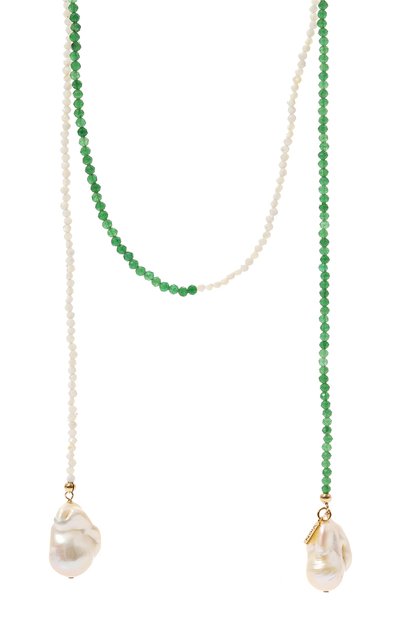 Колье VIEN зеленого цвета по цене 51480 руб., арт. 2323-67S, фото 3 Колье VIEN, арт. 2323-67S, фото 3