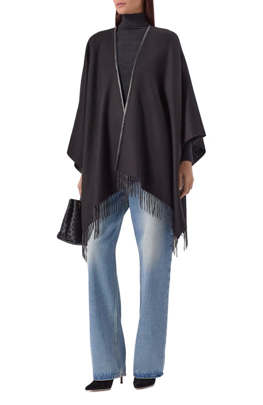 Водолазка из шерсти и шелка Agnona K208058E/1D180NE Серый  K208058E/1D180NE Фото 2