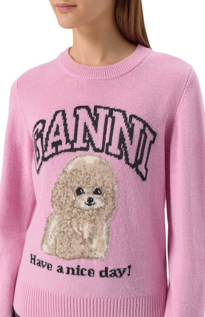 Шерстяной свитер GANNI, арт. K2499, фото 5