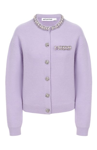 Женский кардиган из вискозы и шерсти SELF-PORTRAIT, арт. PF25085CL