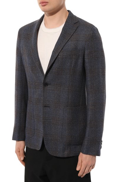 Пиджак из шерсти и льна ZEGNA, арт. 1D7SG0/650731A6, фото 3