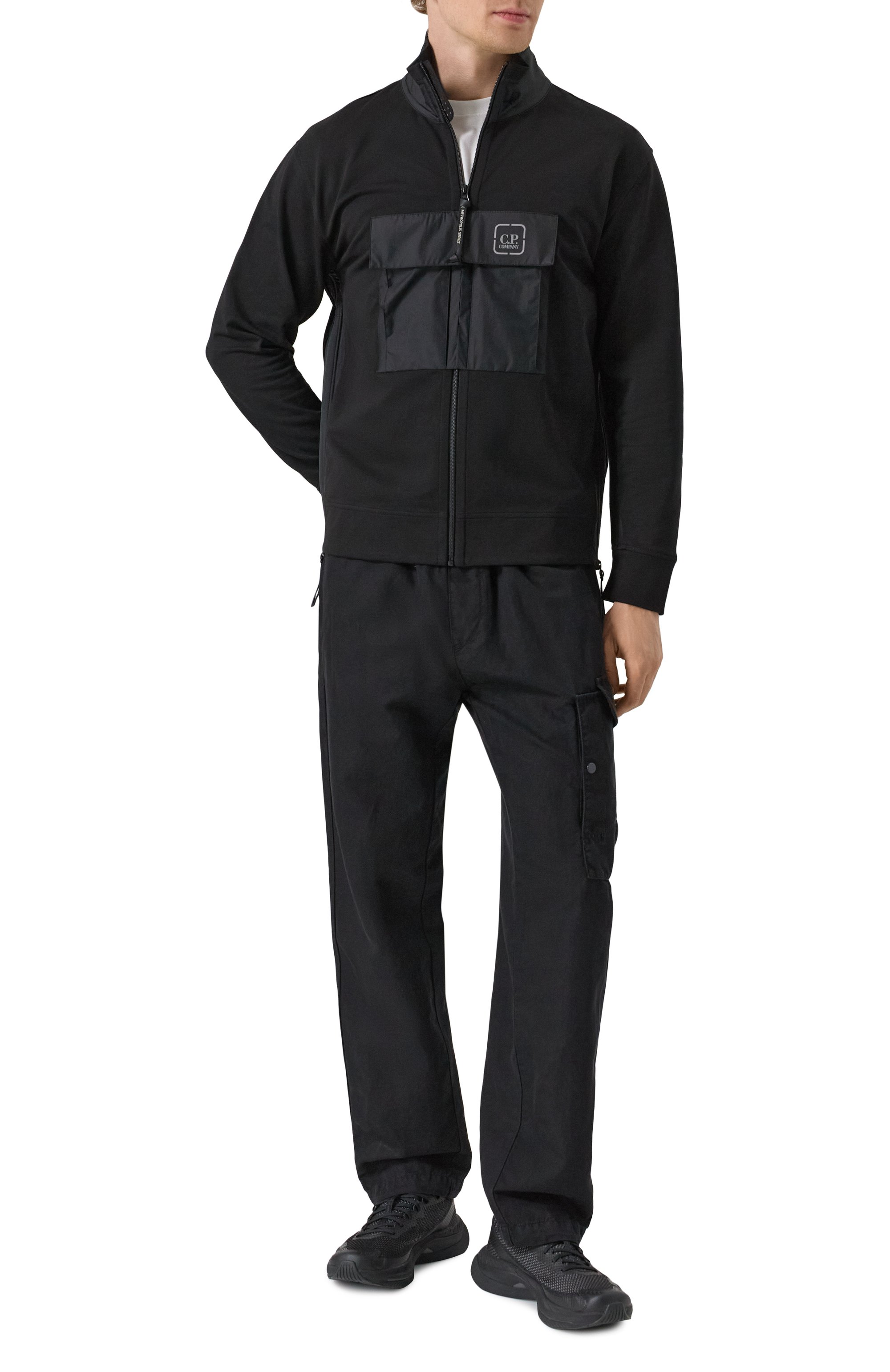 Брюки из хлопка и льна C.P. COMPANY, арт. 18CMPA062A006273G, фото 2