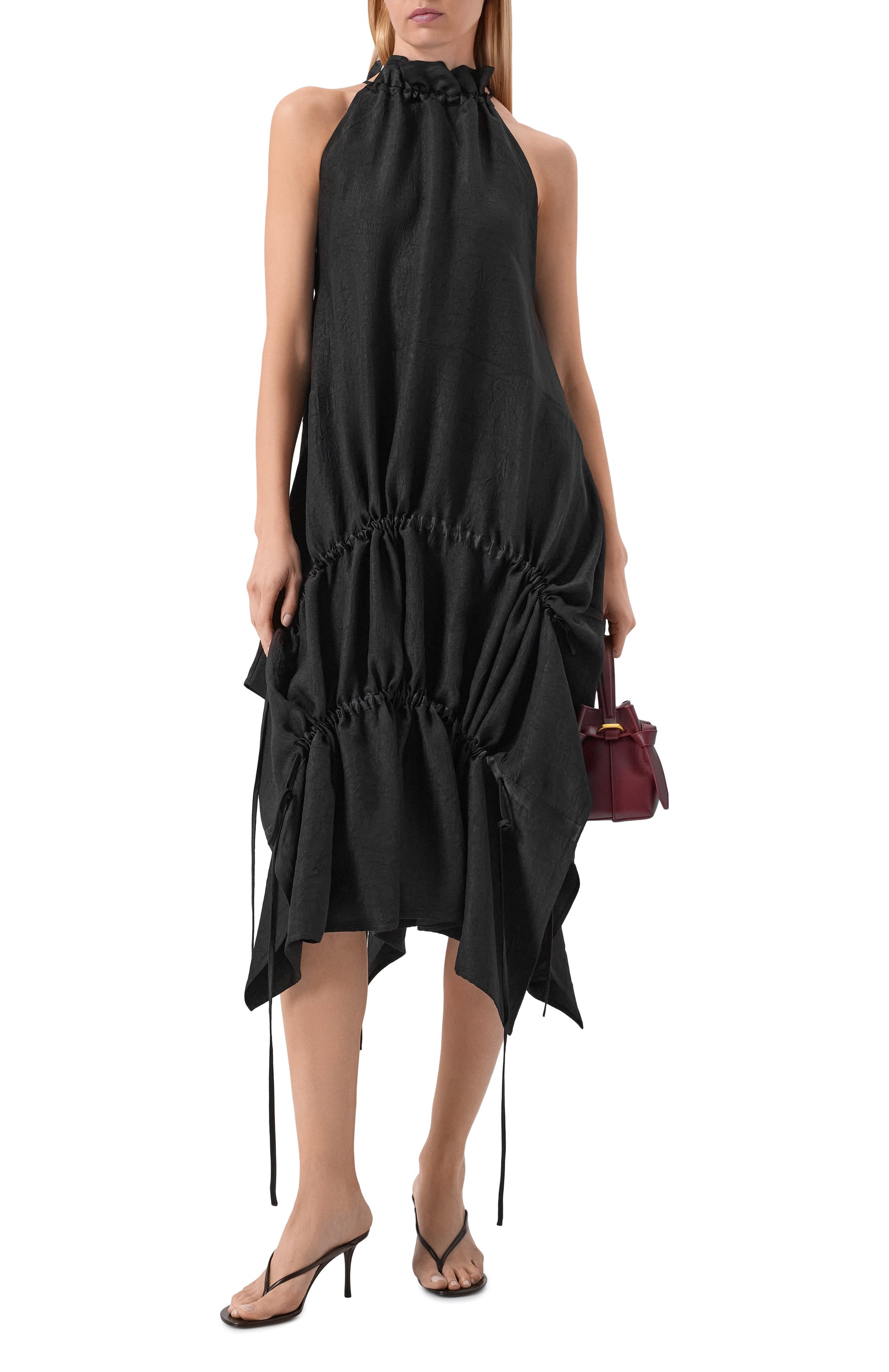 Платье YUZEFI, арт. CALISRA-ACETATE HALTER DRESS/SATEEN, фото 2