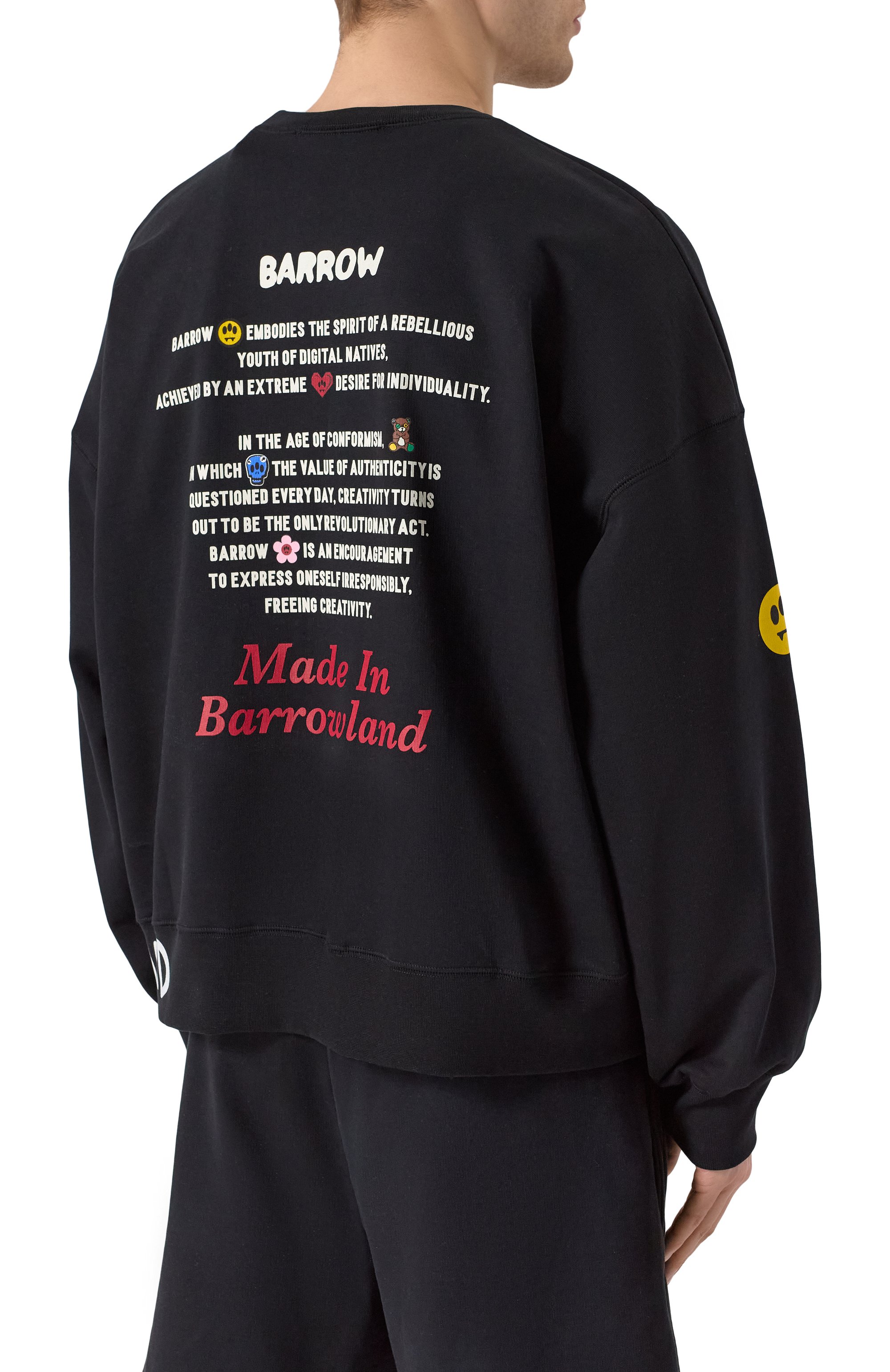Хлопковый свитшот BARROW, арт. S5BWMASW059, фото 4