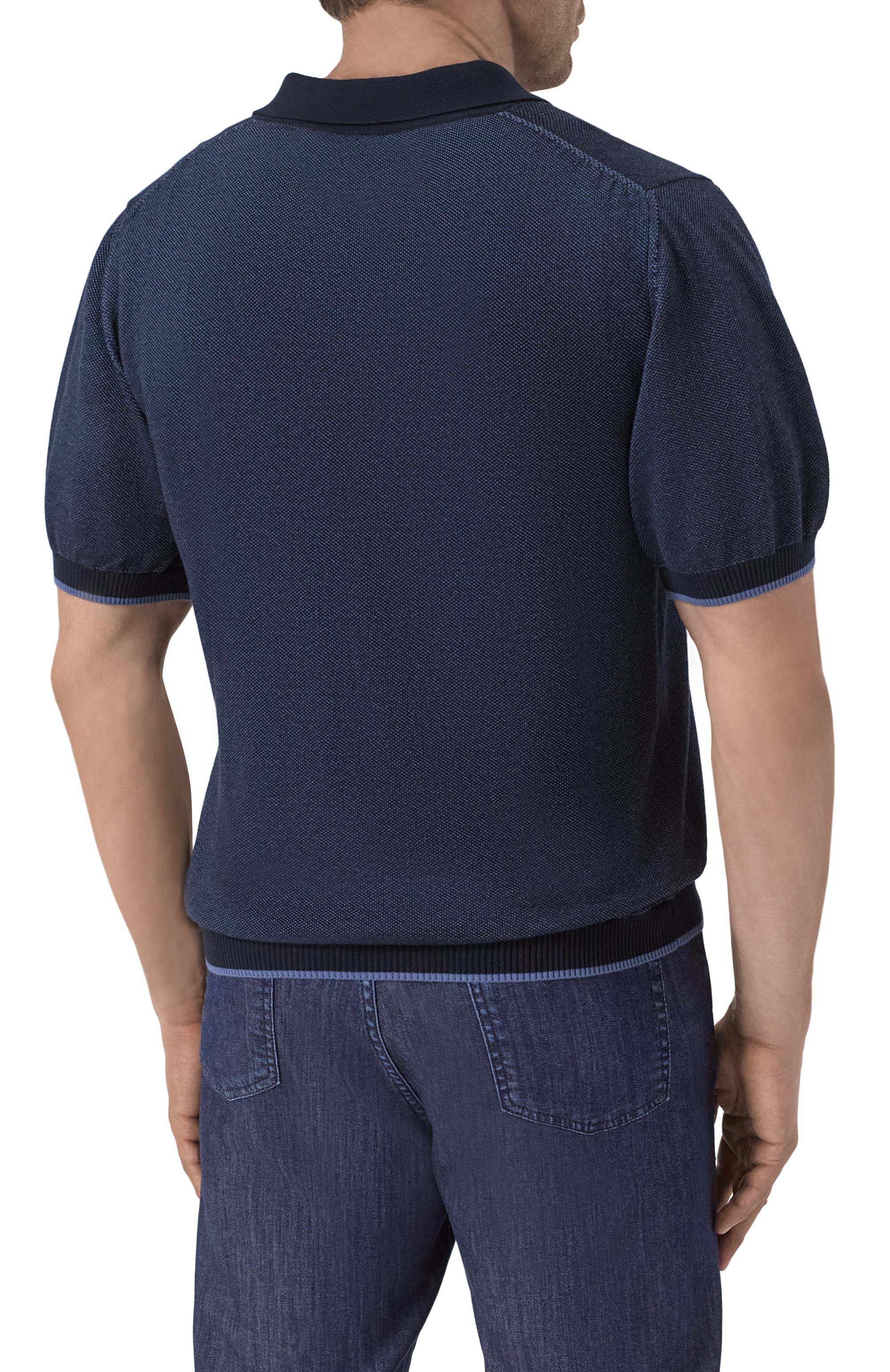 Хлопковое поло CANALI, арт. C0127B/MK02265, фото 4