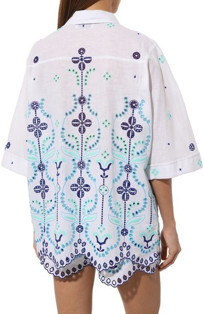 Рубашка из хлопка и льна CHARO RUIZ IBIZA, арт. 244200, фото 4