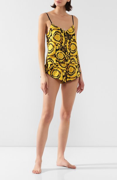 Шелковый топ VERSACE разноцветного цвета по цене 42450 руб., арт. AUD05060/A232999, фото 2 Шелковый топ VERSACE, арт. AUD05060/A232999, фото 2