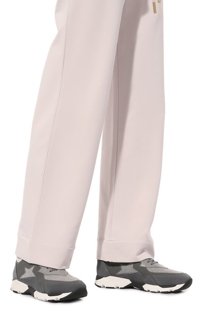 Комбинированные кроссовки iconic LORENA ANTONIAZZI серого цвета по цене 57750 руб., арт. A24209SC09L/4394, фото 3 Комбинированные кроссовки iconic LORENA ANTONIAZZI, арт. A24209SC09L/4394, фото 3