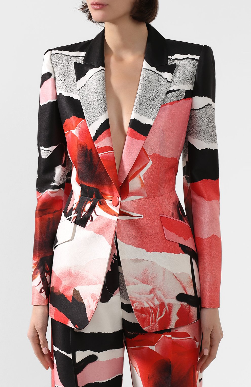 Жакет из смеси шерсти и шелка ALEXANDER MCQUEEN, арт. 577582/QCAAI, фото 3