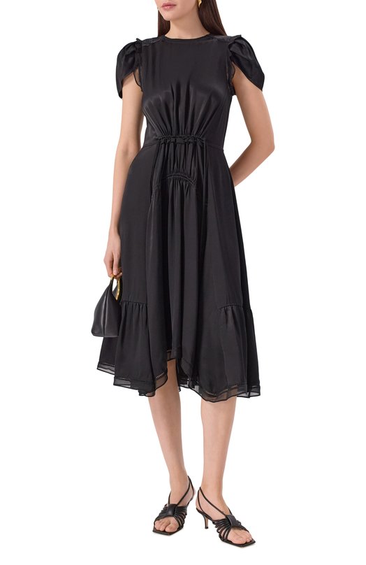 Атласное платье 3.1 Phillip Lim S251-90947NVS Чёрный  S251-90947NVS Фото 2