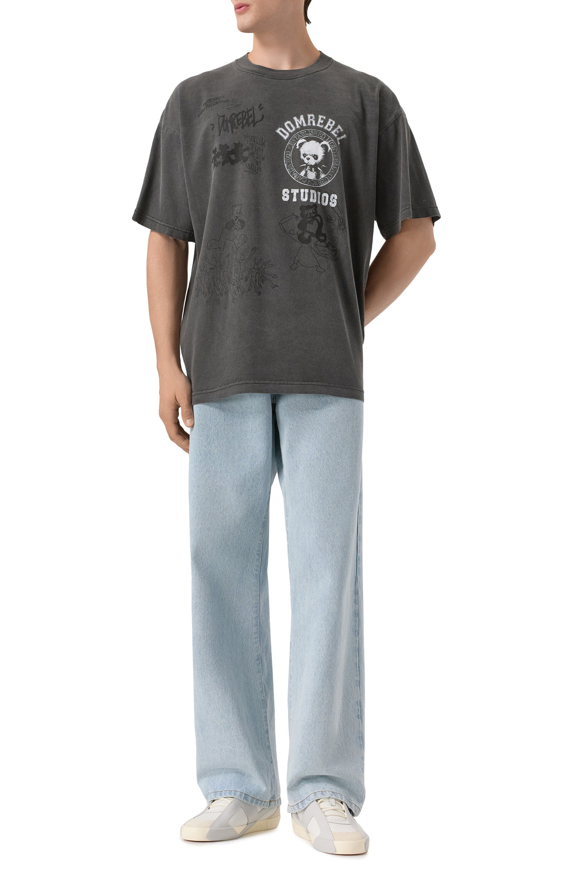 Хлопковая футболка DOMREBEL, арт. M VARSITY BEAR, фото 2