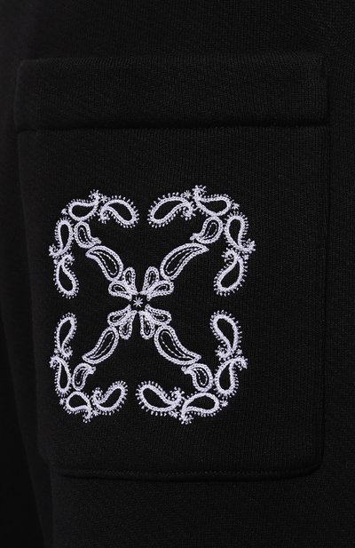 Хлопковые шорты OFF-WHITE, арт. 0MCI013S24FLE001, фото 5