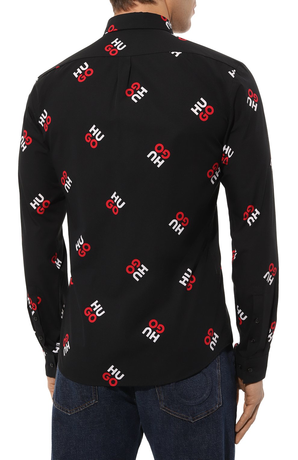 Хлопковая рубашка HUGO, арт. 50484412, фото 4