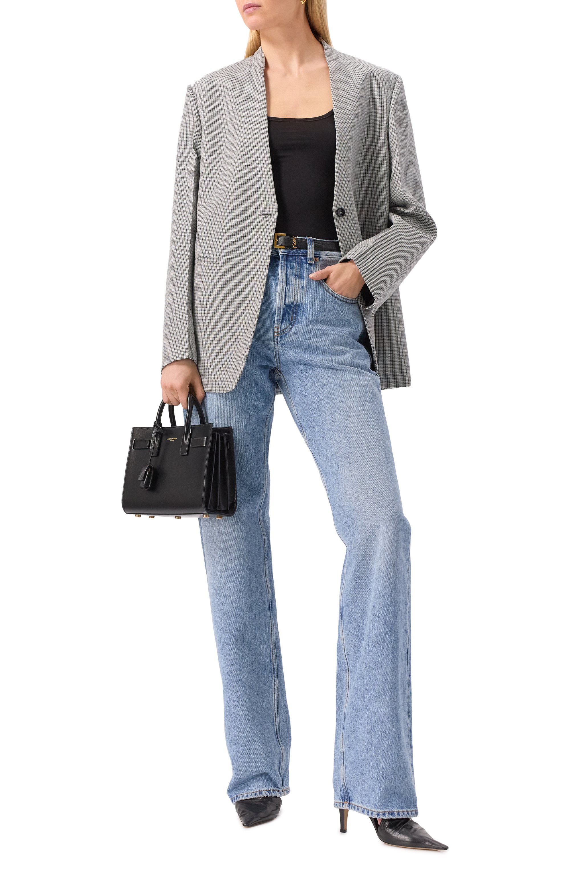 Сумка sac de jour nano SAINT LAURENT, арт. 392035/02G9W, фото 7