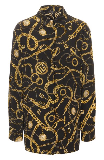 Женская шелковая рубашка BALMAIN, арт. FF1HS435/SF00