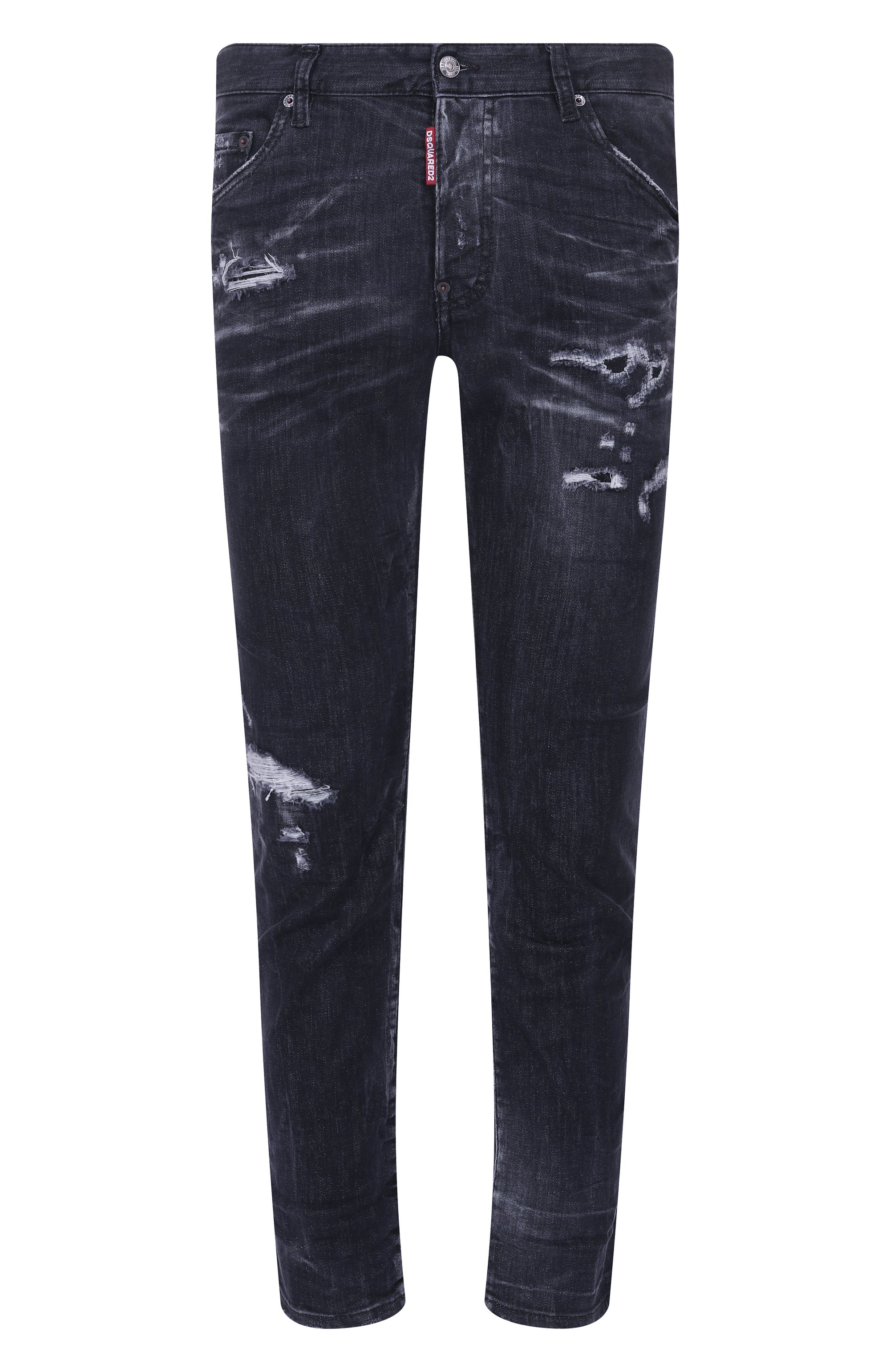 Джинсы skater DSQUARED2 темно-серого цвета по цене 79950 руб., арт. S71LB1574/S30503, фото 1 Джинсы skater DSQUARED2, арт. S71LB1574/S30503, фото 1