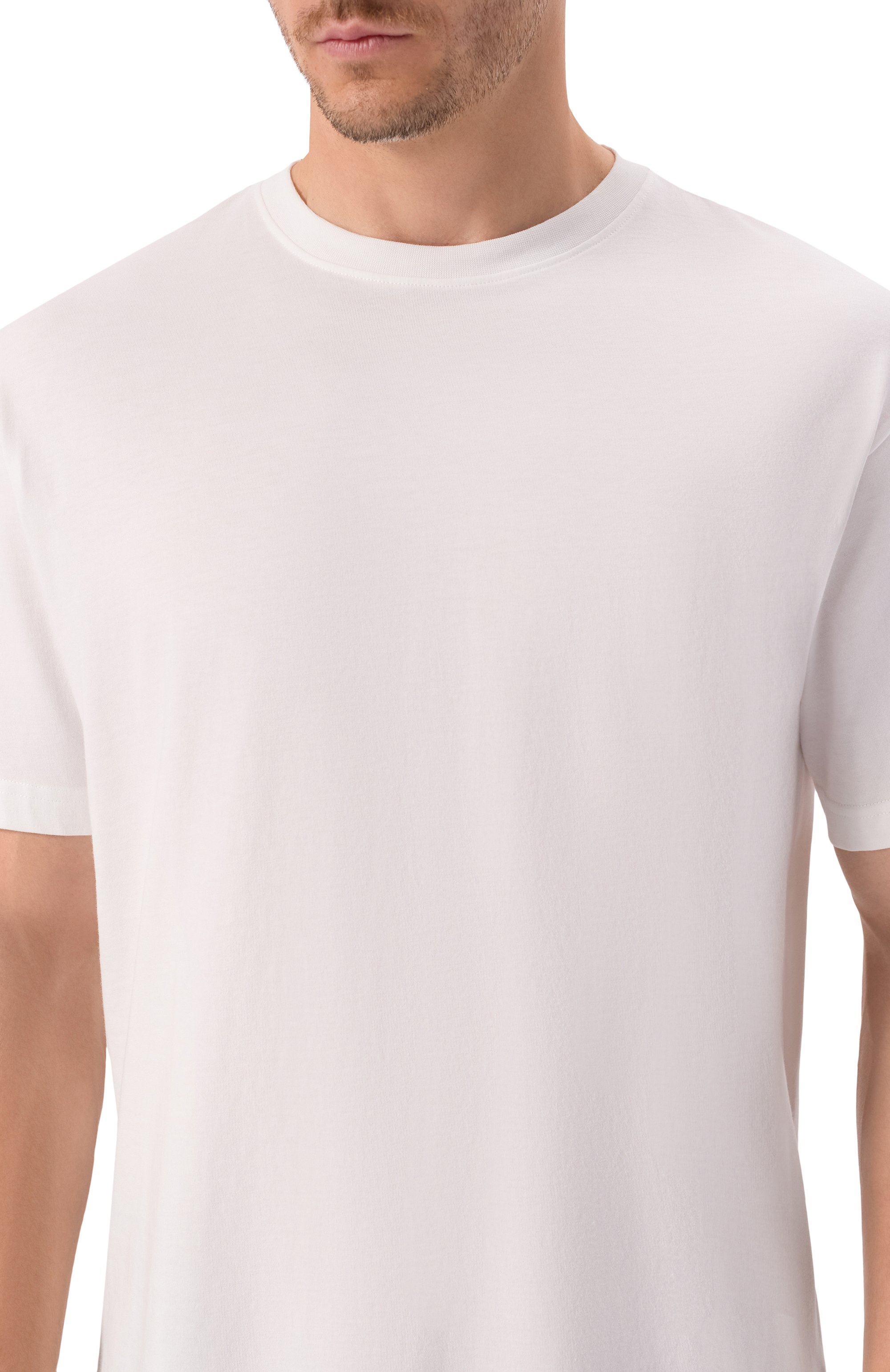 Хлопковая футболка DIRK BIKKEMBERGS белого цвета по цене 5295 руб., арт. BMT1305, фото 5 Хлопковая футболка DIRK BIKKEMBERGS, арт. BMT1305, фото 5