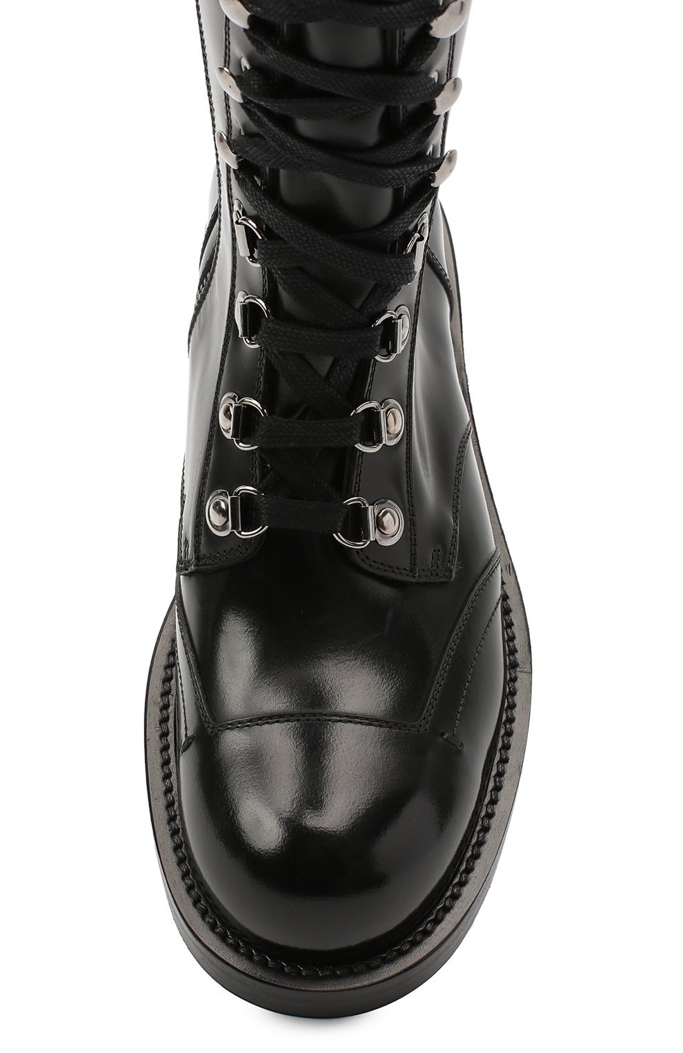 Кожаные сапоги DOLCE & GABBANA черного цвета по цене 177500 руб., арт. CU0698/A0094, фото 5 Кожаные сапоги DOLCE & GABBANA, арт. CU0698/A0094, фото 5