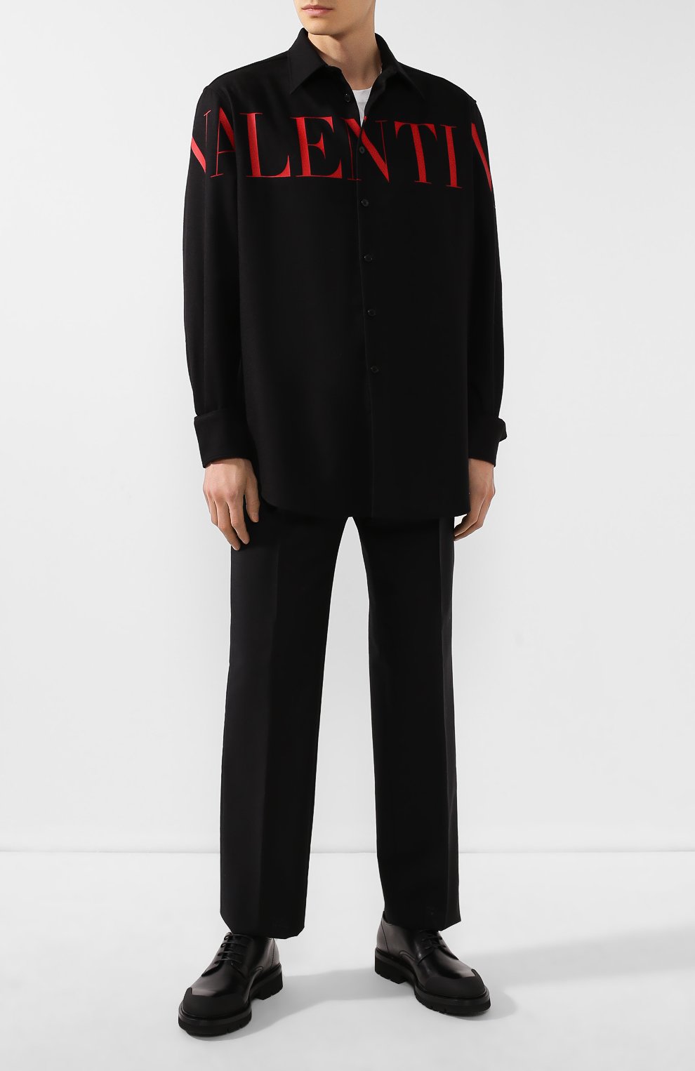 Шерстяная рубашка VALENTINO, арт. SV0ABD005M9, фото 2