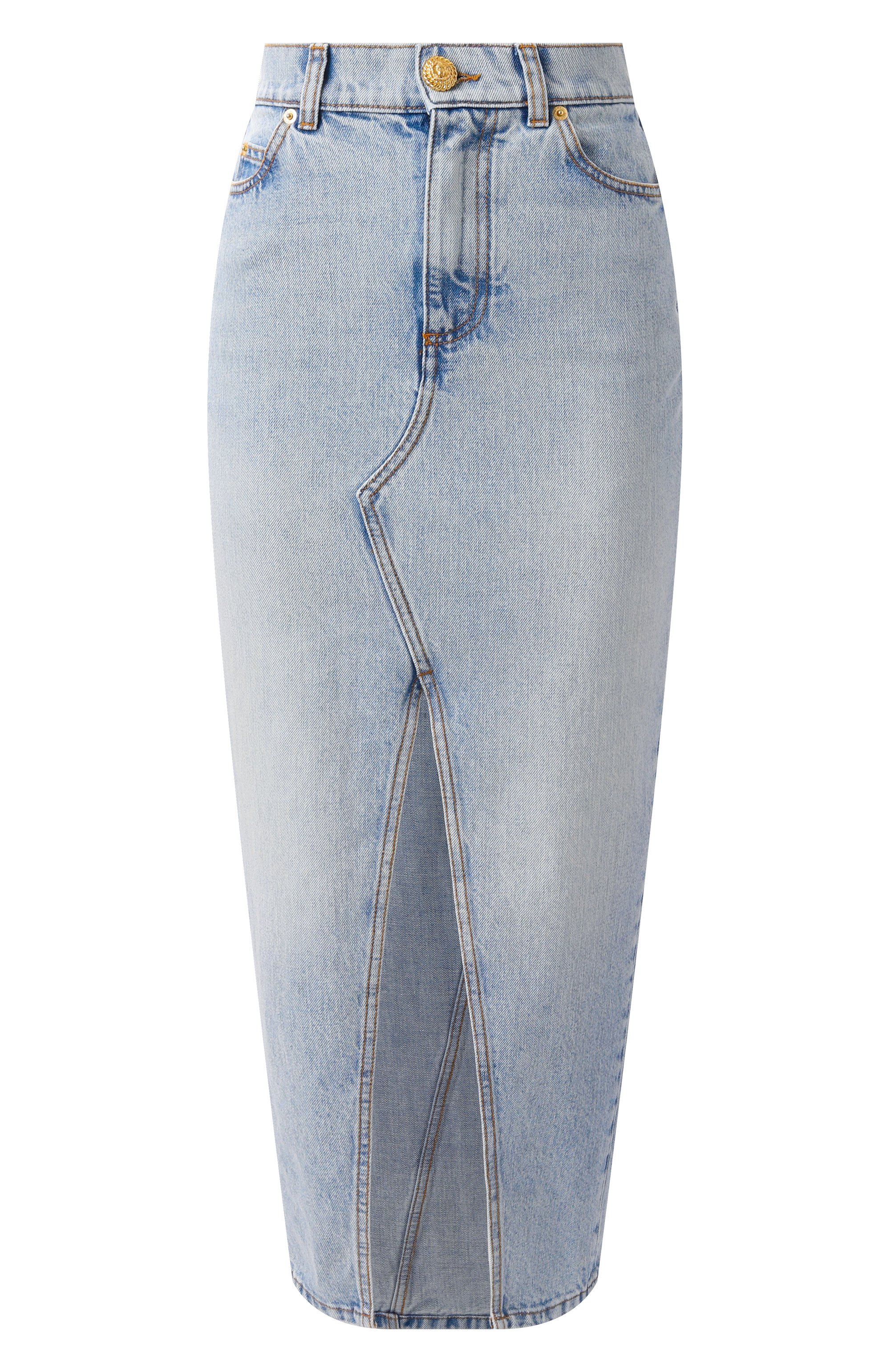 Джинсовая юбка BALMAIN, арт. EF1LD460/DF23, фото 1