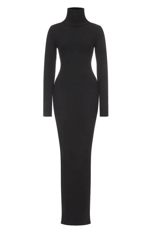 Шерстяное платье VETEMENTS WA53DR150B/2901 KNIT Чёрный WA53DR150B/2901 KNIT