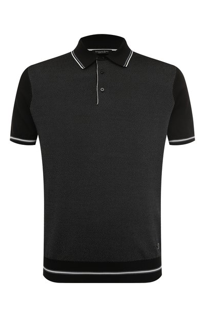 Мужская поло из шелка и хлопка STEFANO RICCI, арт. K818044P13/F23172